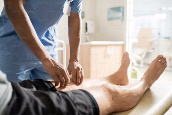 Shockwave therapy for knee pain in Northern California regenerative health clinic